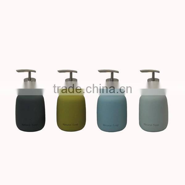 Blue bathroom accessory sets for home and hotel 4 pcs