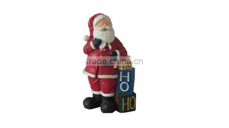 2014 new handmade resin christmas santa gift for sale