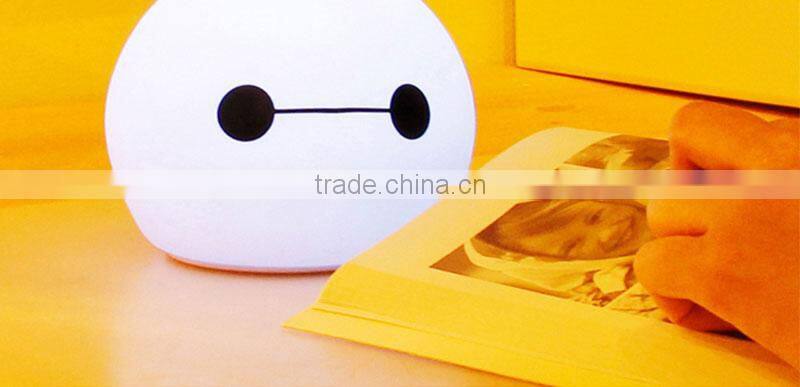 Portable Silicone LED Colorful Baby Night Light, USB Rechargeable Children Night Lamp with Warm White, 7-Color Breathing