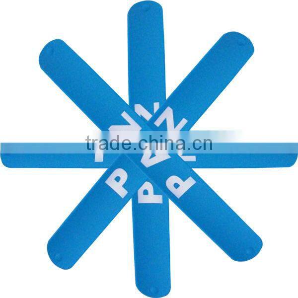 high quality silicone customized slap bracelet