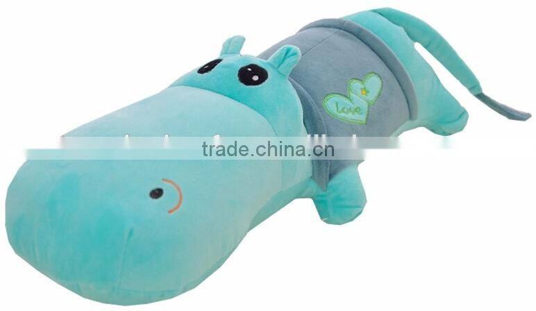 Cute Plush toy stuffed animal hippo pillow doll