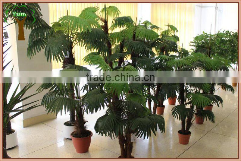 artificial fan palm tree plastic fan palm tree for export
