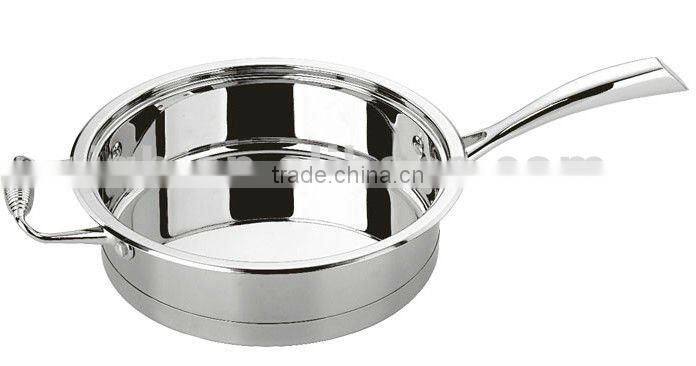 3 layers bottom Stainless steel deep frypan