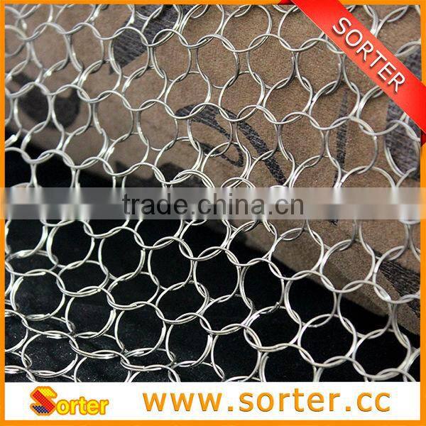 Hot sale metal chain mail ring curtain for room divider interior decoration