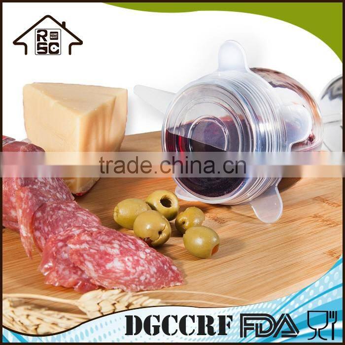 NBRSC Multi Size Silicone Lids Food and Bowl Covers Stretch Reusable Lids Cover Wrap