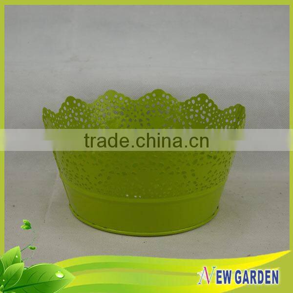 Newgarden quality Hot Sale bottom price mini metal flower pot