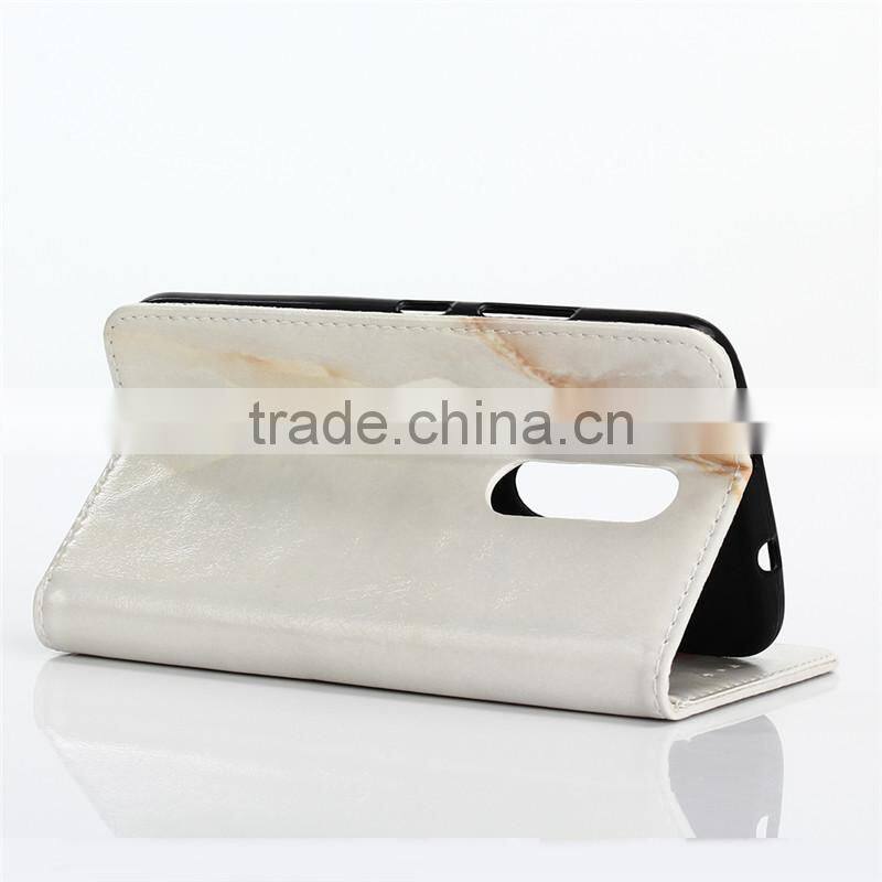 Noble design high quality marble PU card bumper/pocket cell phone case for Motorola
