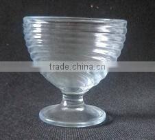 Clear pretty glass Ice cream cup ice cream maker cup