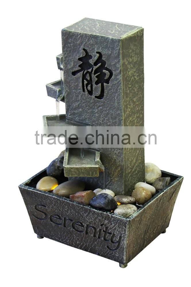 Tiered Serenity LED Relaxation Water Fountain