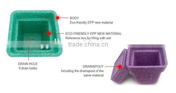 EPP eco-friendly flower pots for children teaching