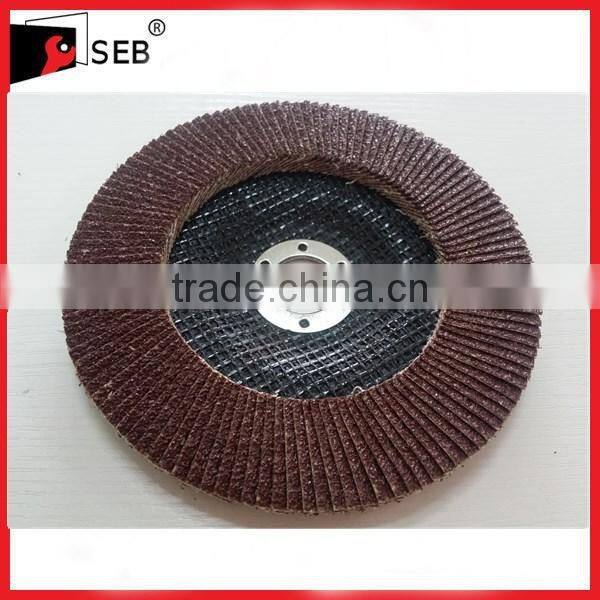 4" Aluminum Oxide Red Flap Disc 40 Grit