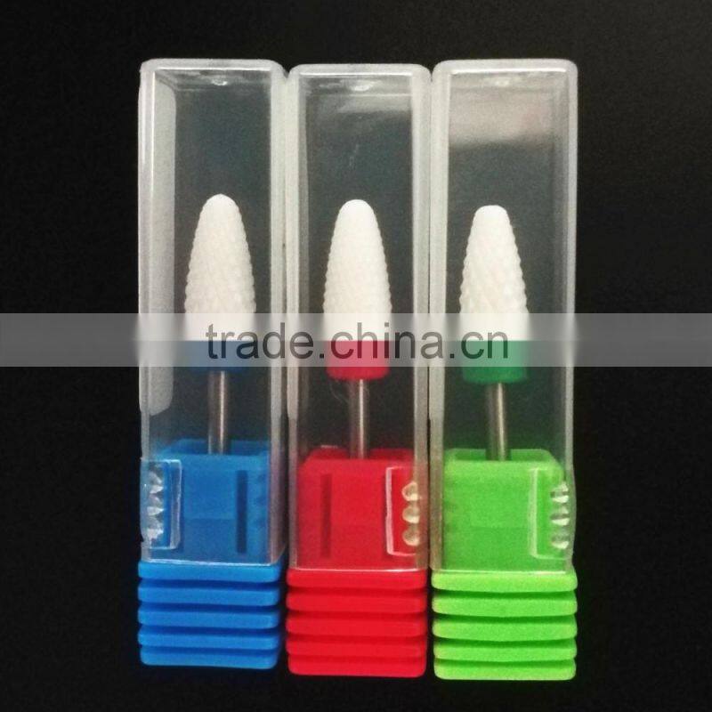 White Nail Tools ceramic nail file /nail bits ceramic F shape(F)