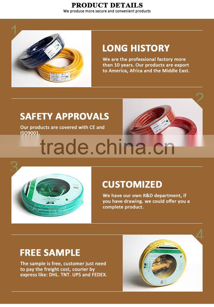 Durable pvc gas stainless steel flexible hose