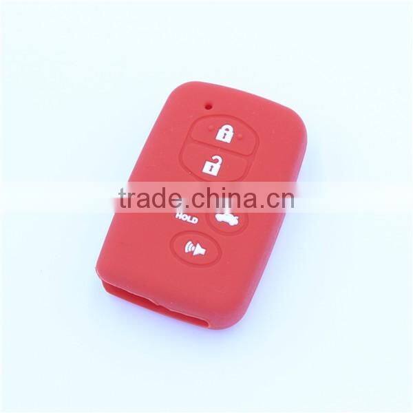 Silicone rubber key shell, key bag for toyota 5 buttons with hold buttons key bags