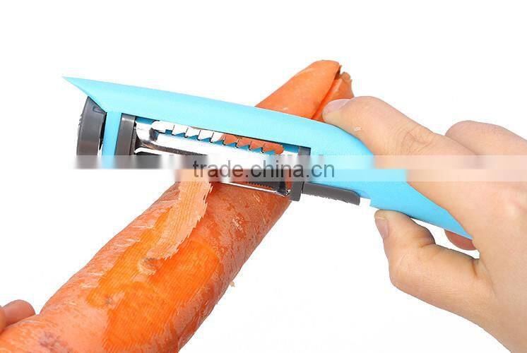 Cute Kitchen Tool , Hand Adjustable Multifunction Tri-Blade Peeler