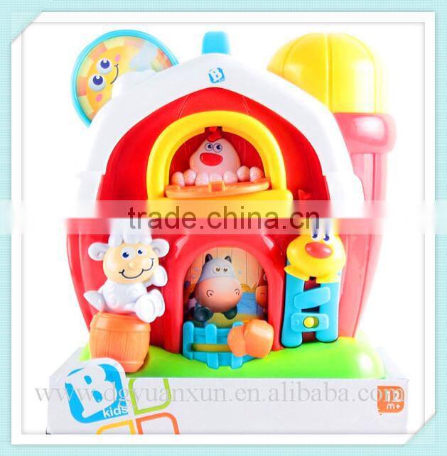 baby kids activity farm house from dongguan icti factory high quality roler plasy farm house toy for kids