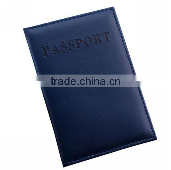 New Universal Womens Mens PU Leather Passport Holder Cover Ticket Protector Case