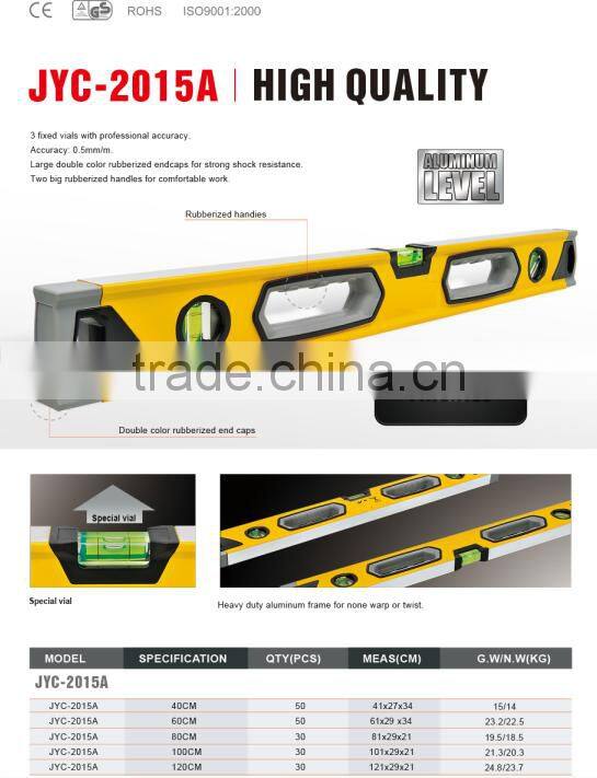 120cm Convenient Aluminum Frame Professional Spirit level