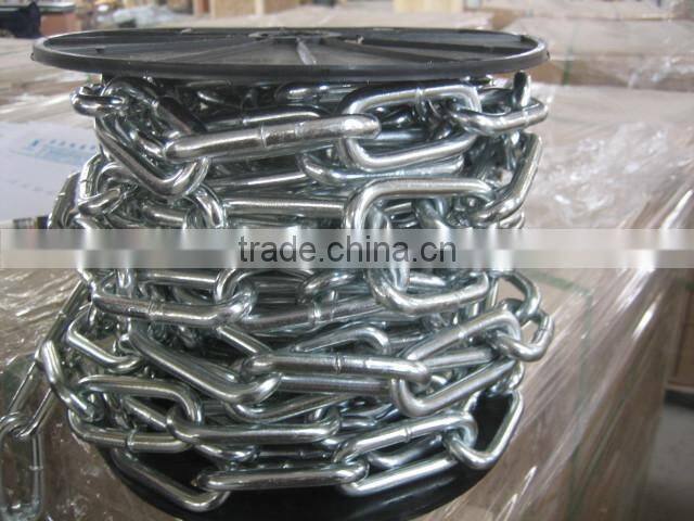 DIN763 2mm galvanized long link chain