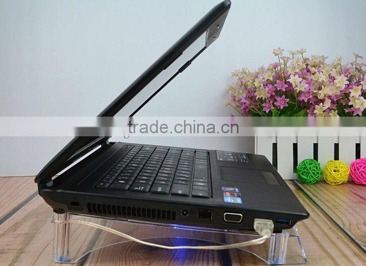 Notebook cooling pad 3 fans with led lights