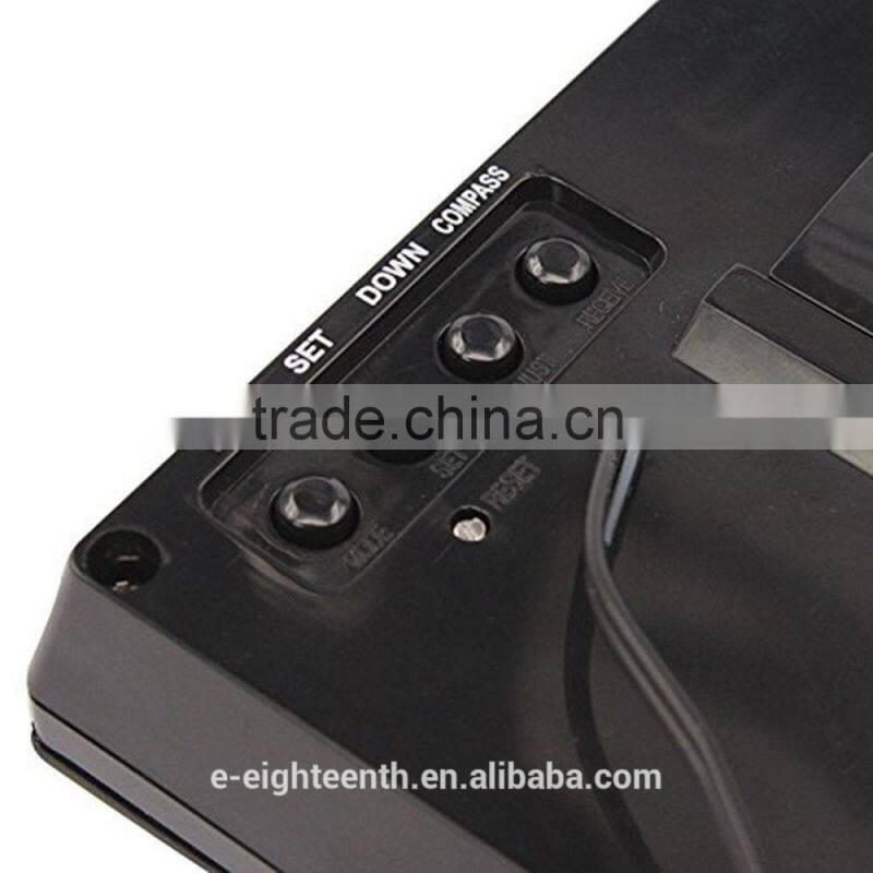 2016 in-Car Digital Compass 4.6" LCD Display Blue LED with Clock Thermometer Calendar