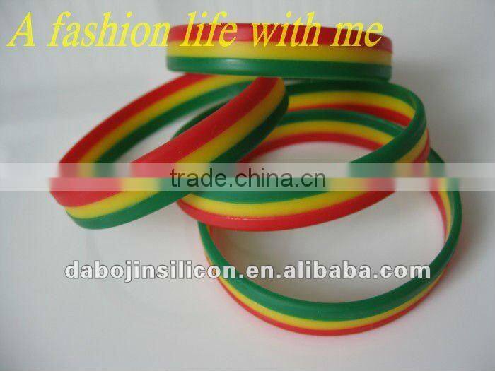 Ghana flag silicone bracelet national day promotional goods