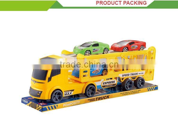 New product plastic friction car kids container truck toy