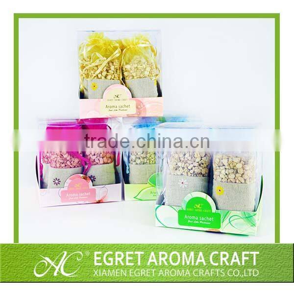 2015 Eco-friendly home air freshener and home decoration nice design tied with ribbon clothes scent sachet