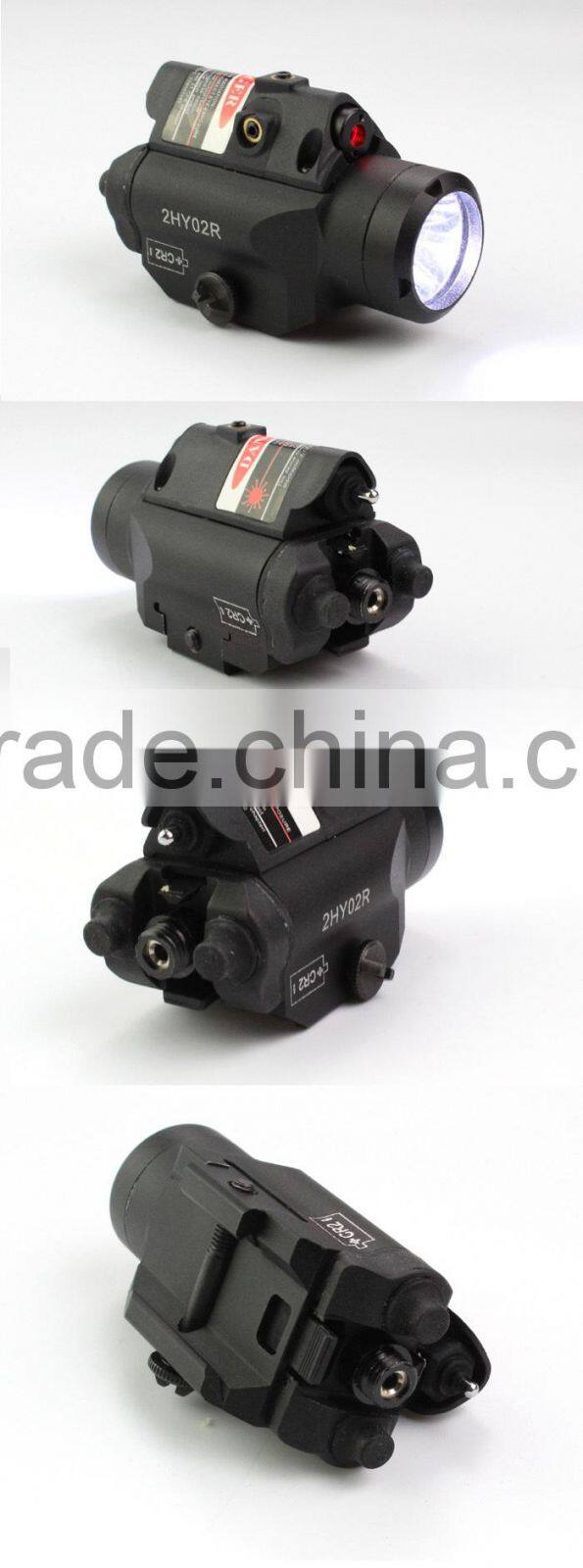 Compact Glock Pistol and Full Size Handgun Fittable Subzero Work Aluminium Tactical Red Laser with 220 Lumens LED flashlight