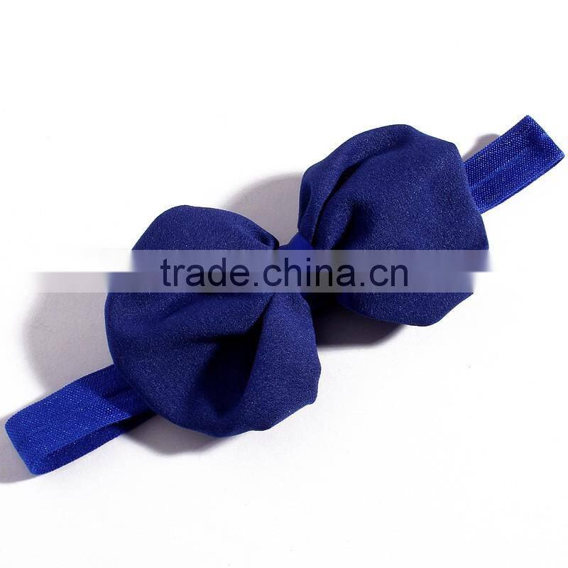 fabric handmade bow hair band for kid's hair accessories