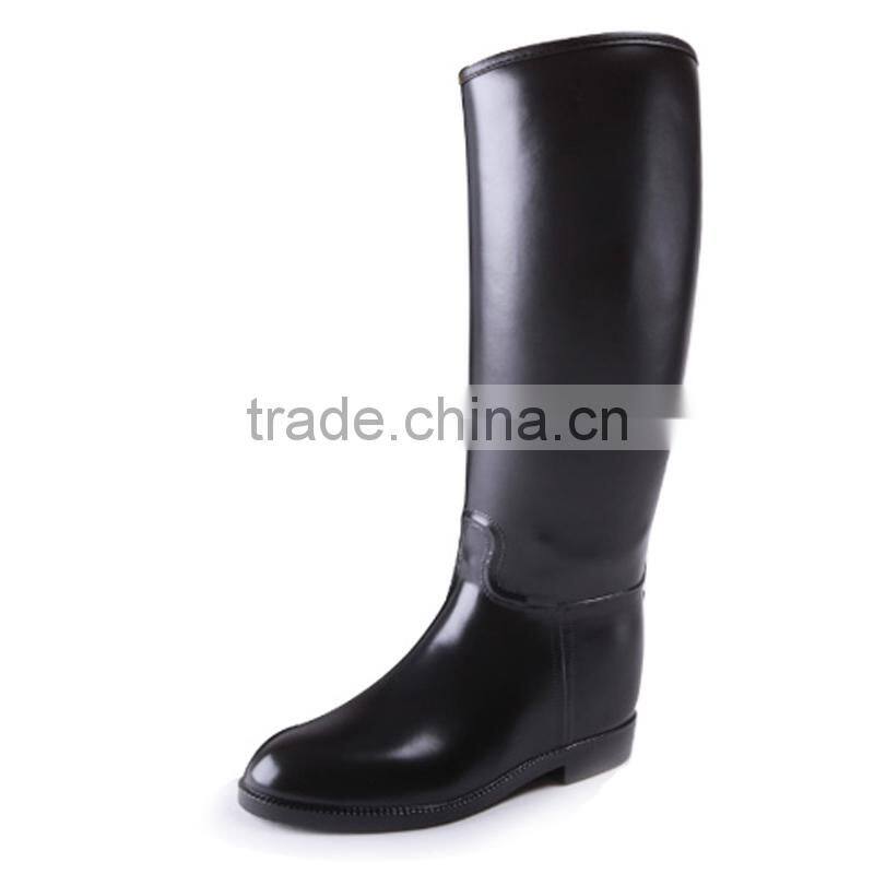 PVC Women Riding Boots, Brown Color Riding Boots