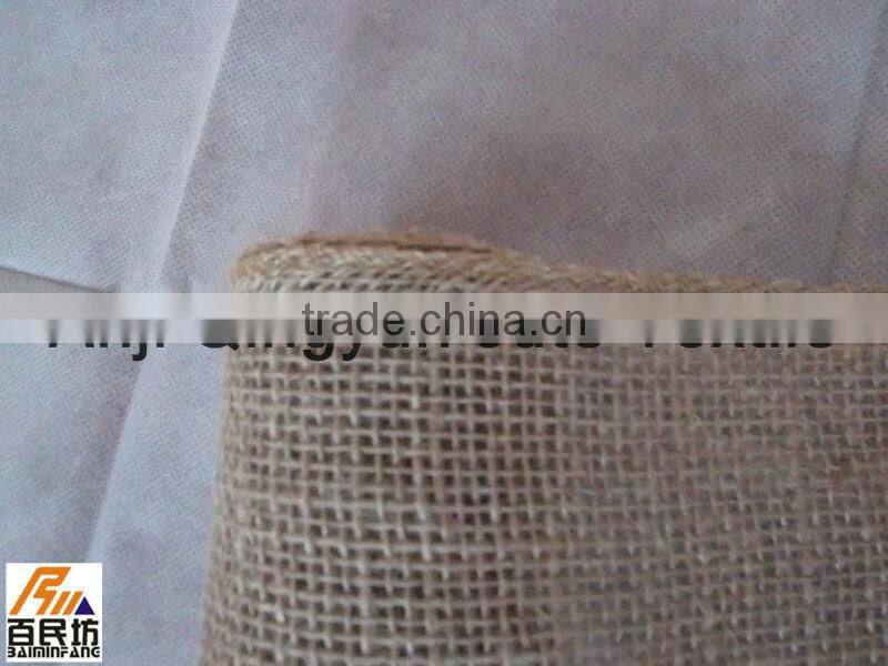 rustic burlap chair sash 5'' wide red color