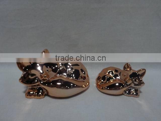 plating porcelain apple shape decorations holiday decorations