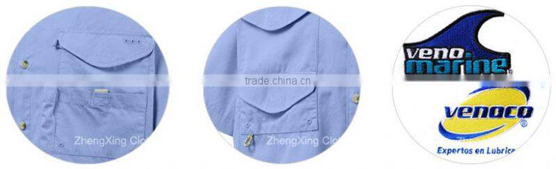 ZX OEM ODM wholesale fishing shirtscasual shirtWhite Long Sleeve Shirts