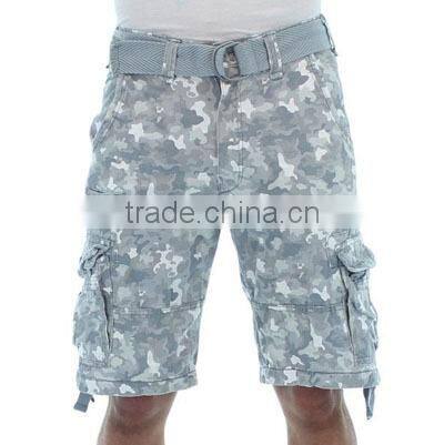 Mens 3/4 Cargo Shorts Grey