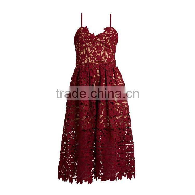 Pictures of Western Party Wear Sexy Cut Out Floral Lace Dresses for Girls of 18 Years Old HSD7865