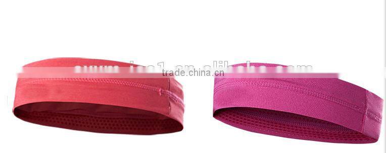 Breathable sport headband with silicone strip