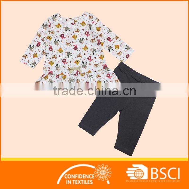 baby 3 pcs set fur vest wholesale baby girl clothing set