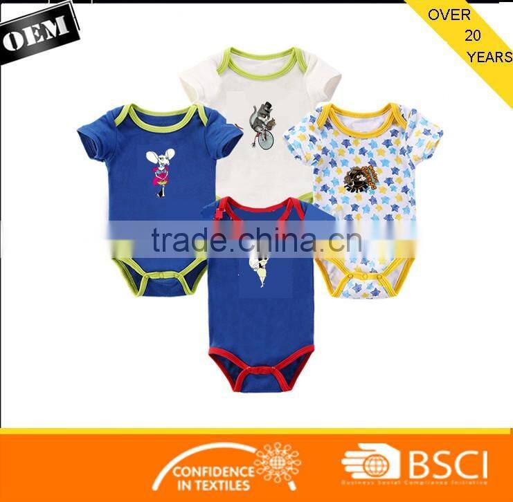 New design Baby Romper With Custom Logo Pattern Printing with high quality
