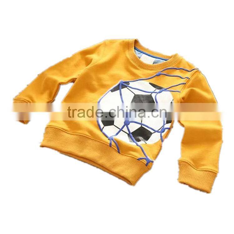 Kids Football Sweatshirt Custom Logo Boys Fleece Hoodies 100% Cotton Jacket