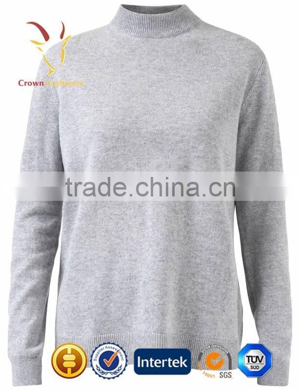 100 Cashmere Grey Women Winter Pure Custom Design Sweater
