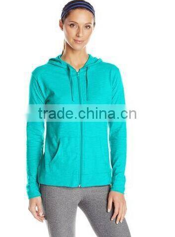 Full Zip tracksuit 100% Cotton cheap hoodies for women