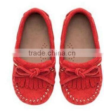 Comfortable fancy skidproof baby boat shoes