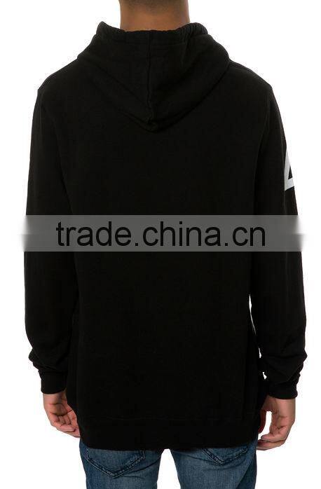 Black 100% cotton cheap plain hoodies hoodies