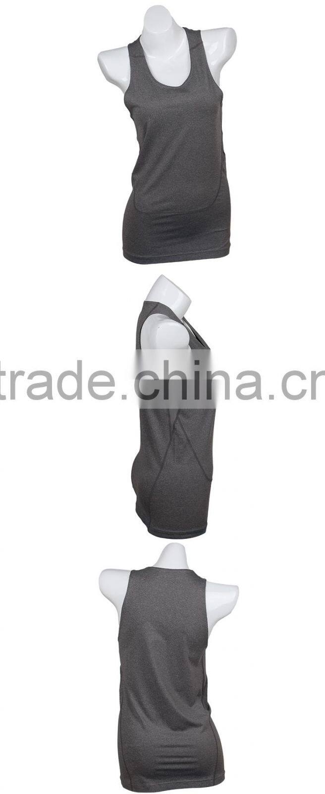 Accept Sample Order Ladies Sexy Yoga Top with Built in Bra