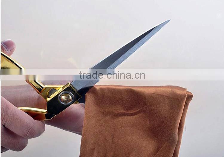 Hot Sale Golden Plating Different Types Of Household Scissors Fabric Cutting Scissors