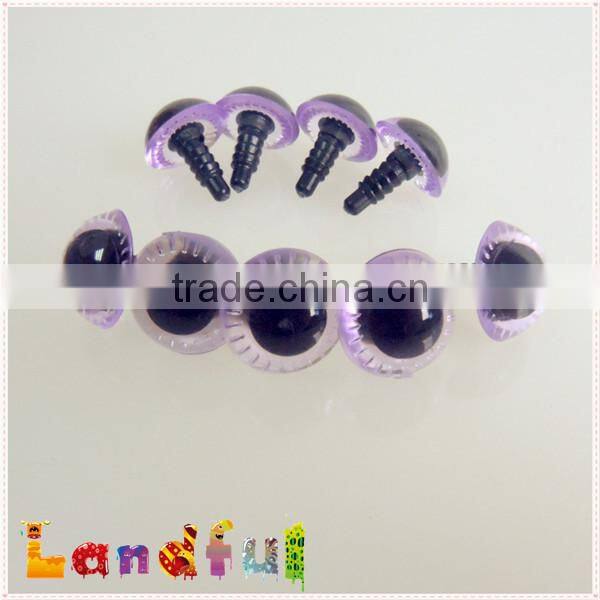 14mm Purple Craft Safety Eyes For Stuffed Animal & Crochet Doll