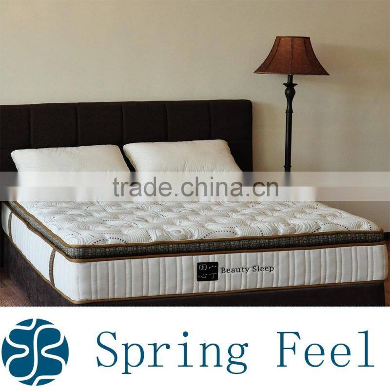 Noble Elegant Euro Top Pocket Spring Mattress for Bedroom Furniture