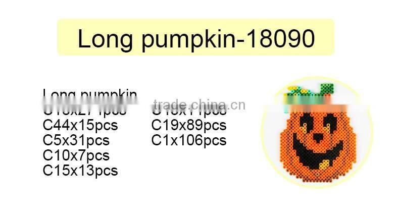 Diyfashion 5mm hama perler fuse beads long poumpkin set with puzzle iron paper and twezzer hama beads toys for kids 18090