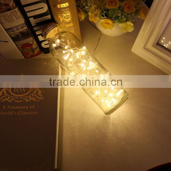 Hot sale LED colorful copper wire shaped waterproof lamp usb battery power festival wedding decoration light